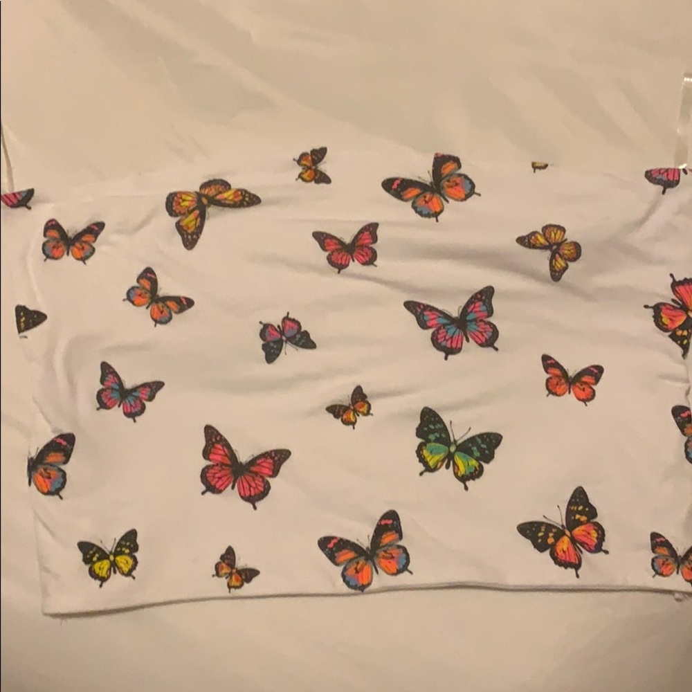 Butterfly Tube Cropped Top